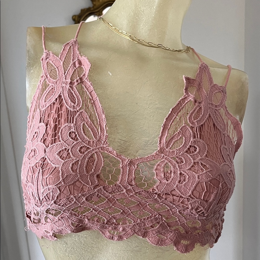 Intimately Free People Mauve Lace Bralette
